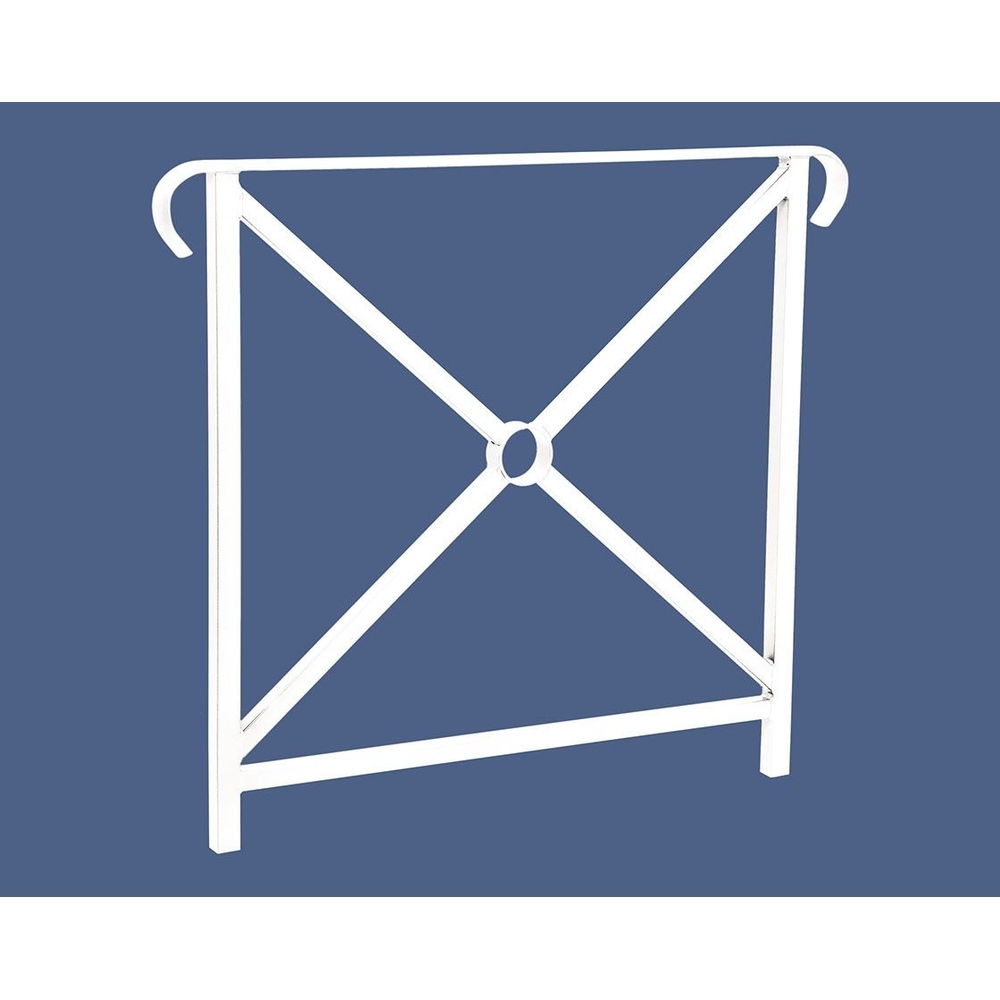 Barrière main courante Héritage RAL9010 - 800mm - Simple croix - Double crosse - PROCITY - 206150.9010