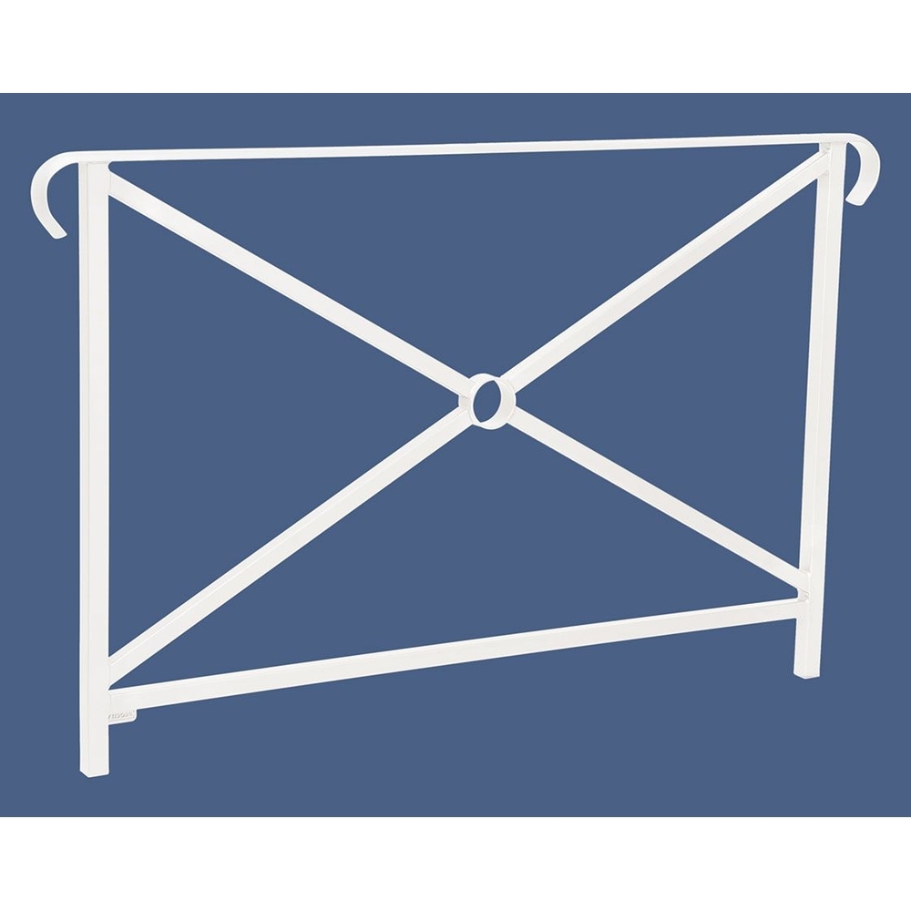 Barrière main courante Héritage RAL9010 - 1500mm - Simple croix - Double crosse - PROCITY - 206151.9010