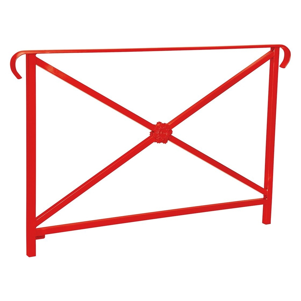 Barrière main courante Héritage RAL3020 - 1500mm - Rosace - Double crosse - PROCITY - 206153.3020