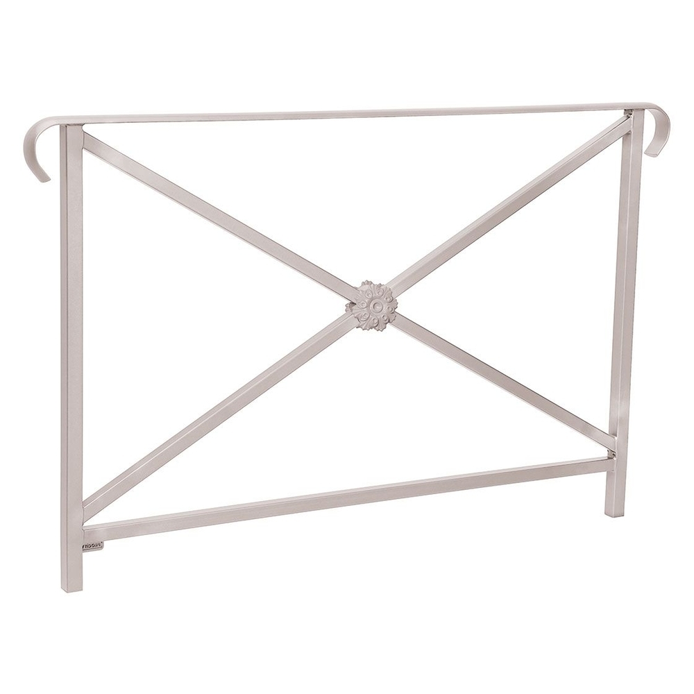 Barrière main courante Héritage RAL7044 - 1500mm - Rosace - Double crosse - PROCITY - 206153.7044