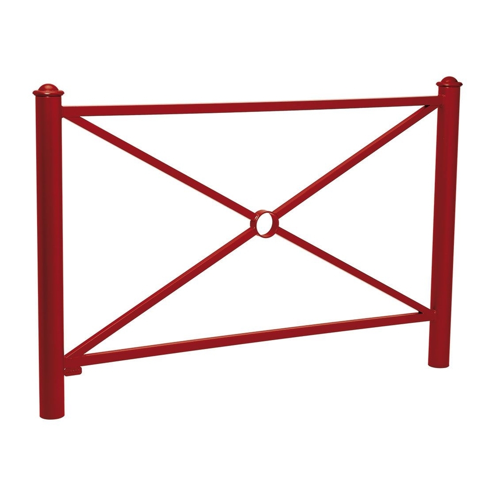 Barrière Province Agora RAL3004 - 1572mm - Simple croix - PROCITY - 206157.3004