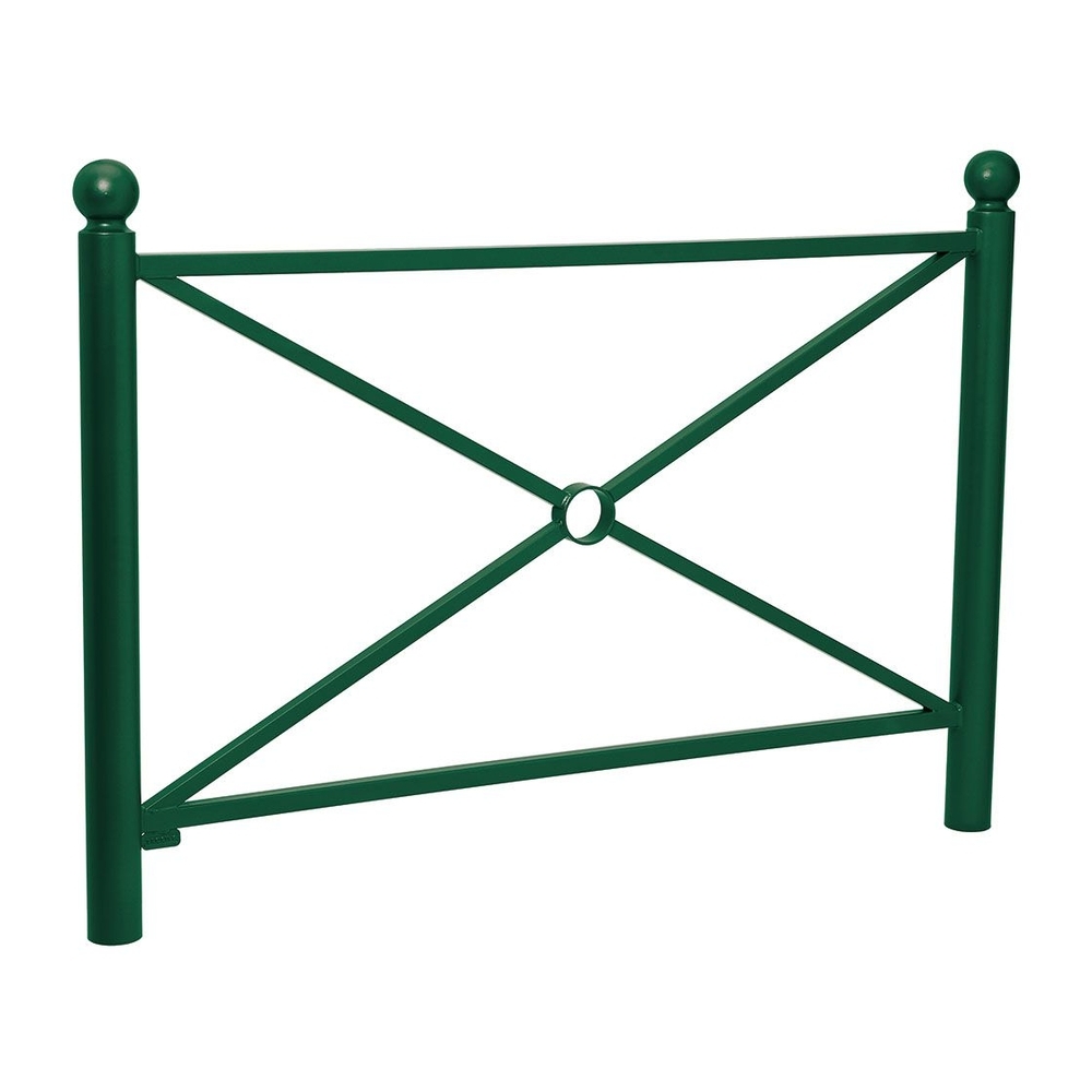 Barrière Province Boule RAL6005 - 1572mm - Simple croix - PROCITY - 206166.6005