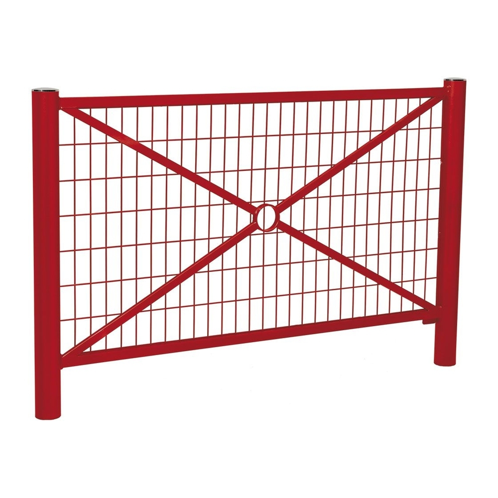 Barrière Province Inox brossé RAL3004 - 1572mm - Grillagée - PROCITY - 206178.3004