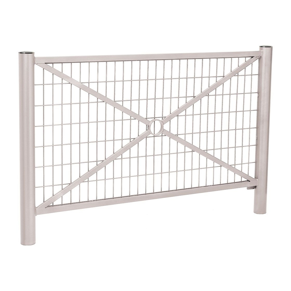 Barrière Province Inox brossé RAL7044 - 1572mm - Grillagée - PROCITY - 206178.7044