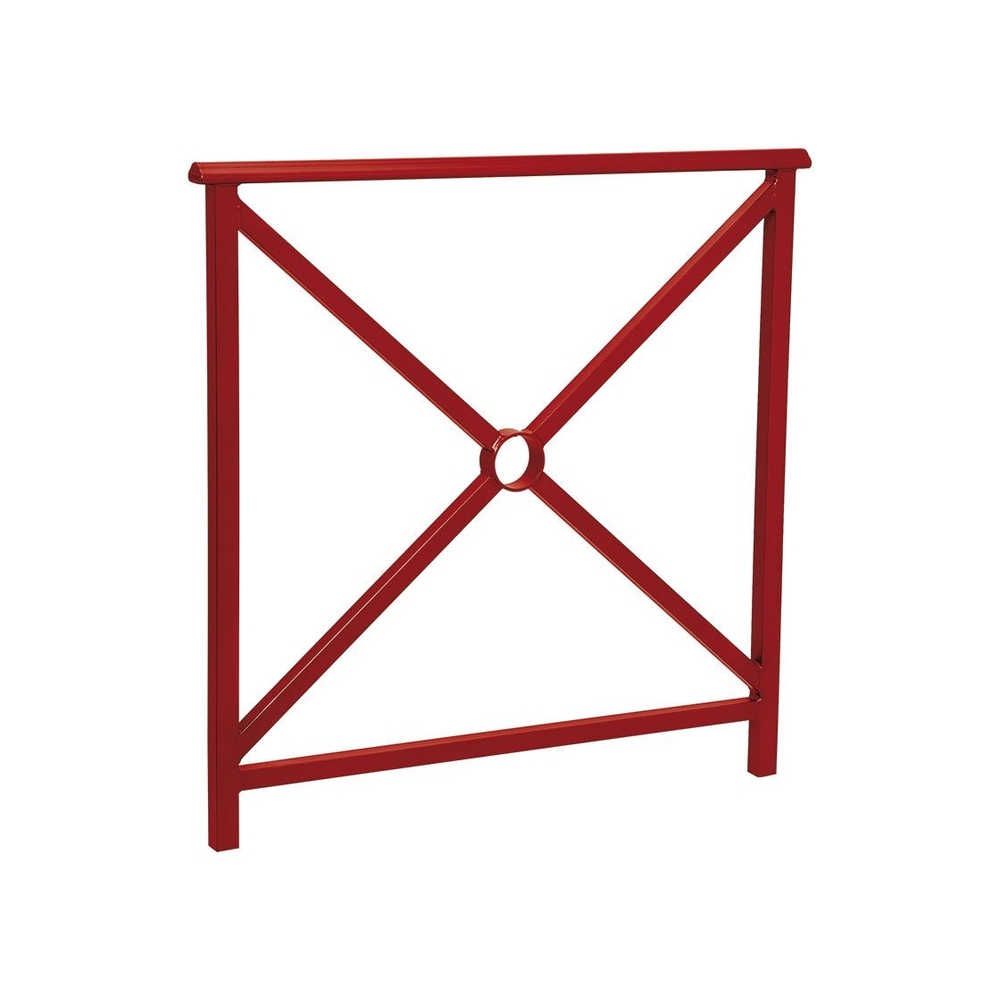 Barrière main courante Lisbonne RAL3004 - 1000mm - Simple croix - PROCITY - 206200.3004