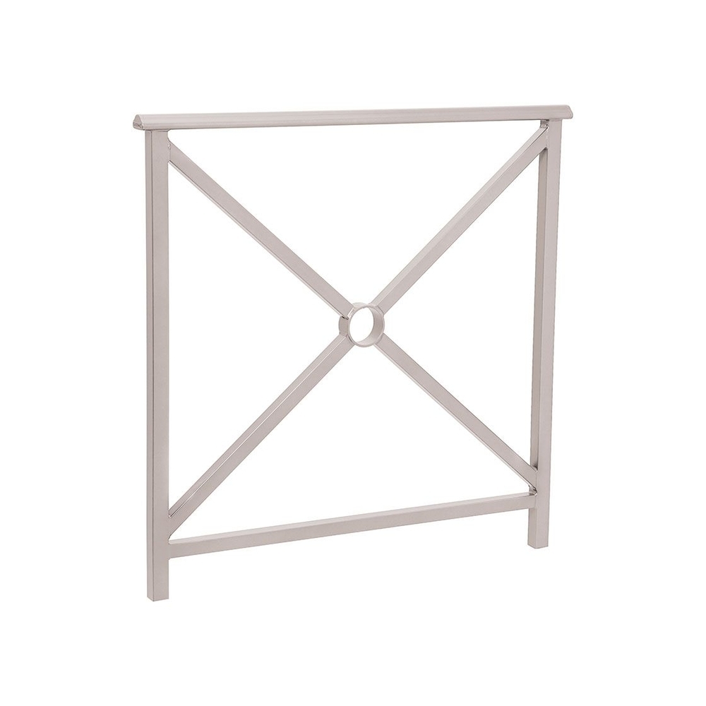 Barrière main courante Lisbonne RAL7044 - 1000mm - Simple croix - PROCITY - 206200.7044