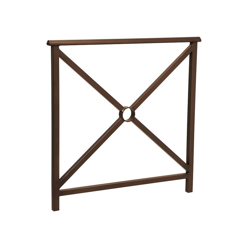 Barrière main courante Lisbonne RAL8017 - 1000mm - Simple croix - PROCITY - 206200.8017