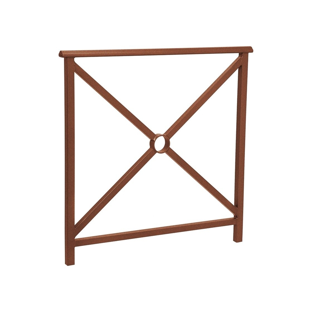 Barrière main courante Lisbonne Aspect Corten - 1000mm - Simple croix - PROCITY - 206200.S025