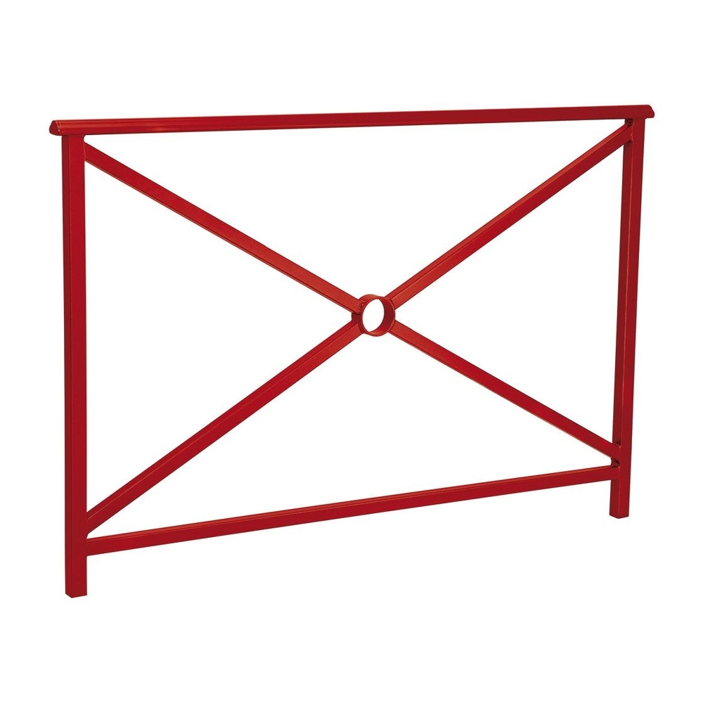 Barrière main courante Lisbonne RAL3004 - 1500mm - Simple croix - PROCITY - 206201.3004