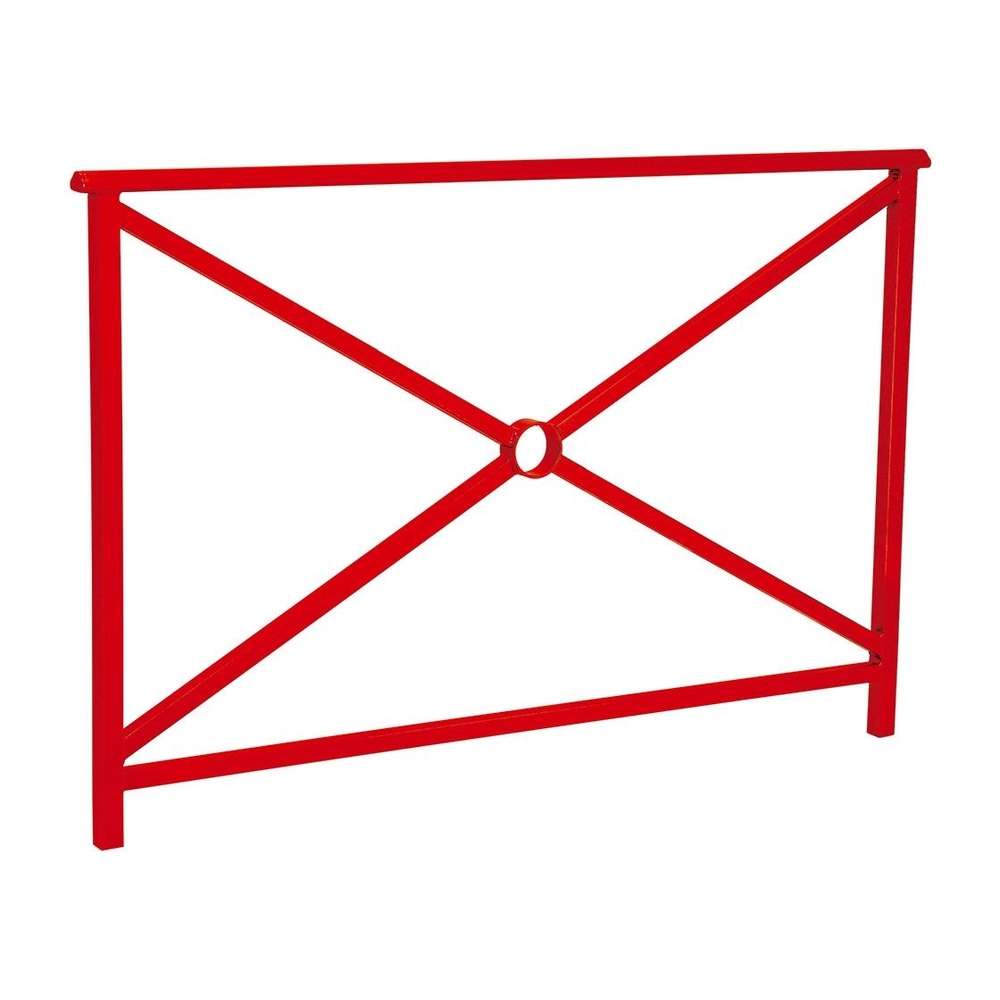 Barrière main courante Lisbonne RAL3020 - 1500mm - Simple croix - PROCITY - 206201.3020