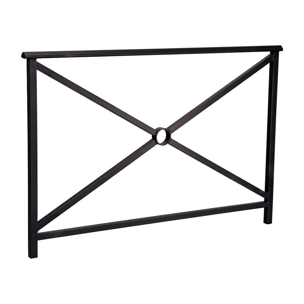 Barrière main courante Lisbonne RAL9005 - 1500mm - Simple croix - PROCITY - 206201.9005