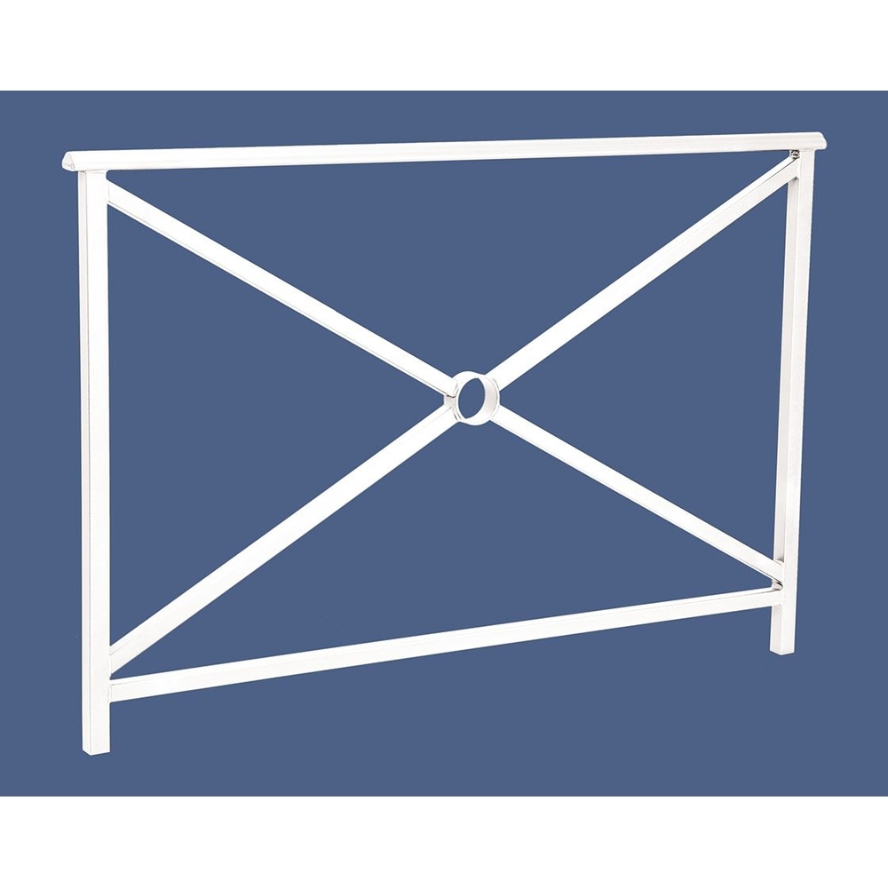 Barrière main courante Lisbonne RAL9010 - 1500mm - Simple croix - PROCITY - 206201.9010