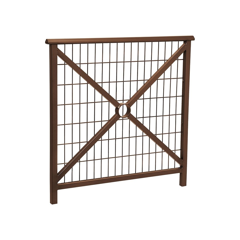 Barrière main courante Lisbonne RAL8017 - 1000mm - Grillagée - PROCITY - 206220.8017