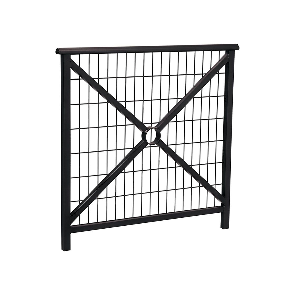 Barrière main courante Lisbonne RAL9005 - 1000mm - Grillagée - PROCITY - 206220.9005