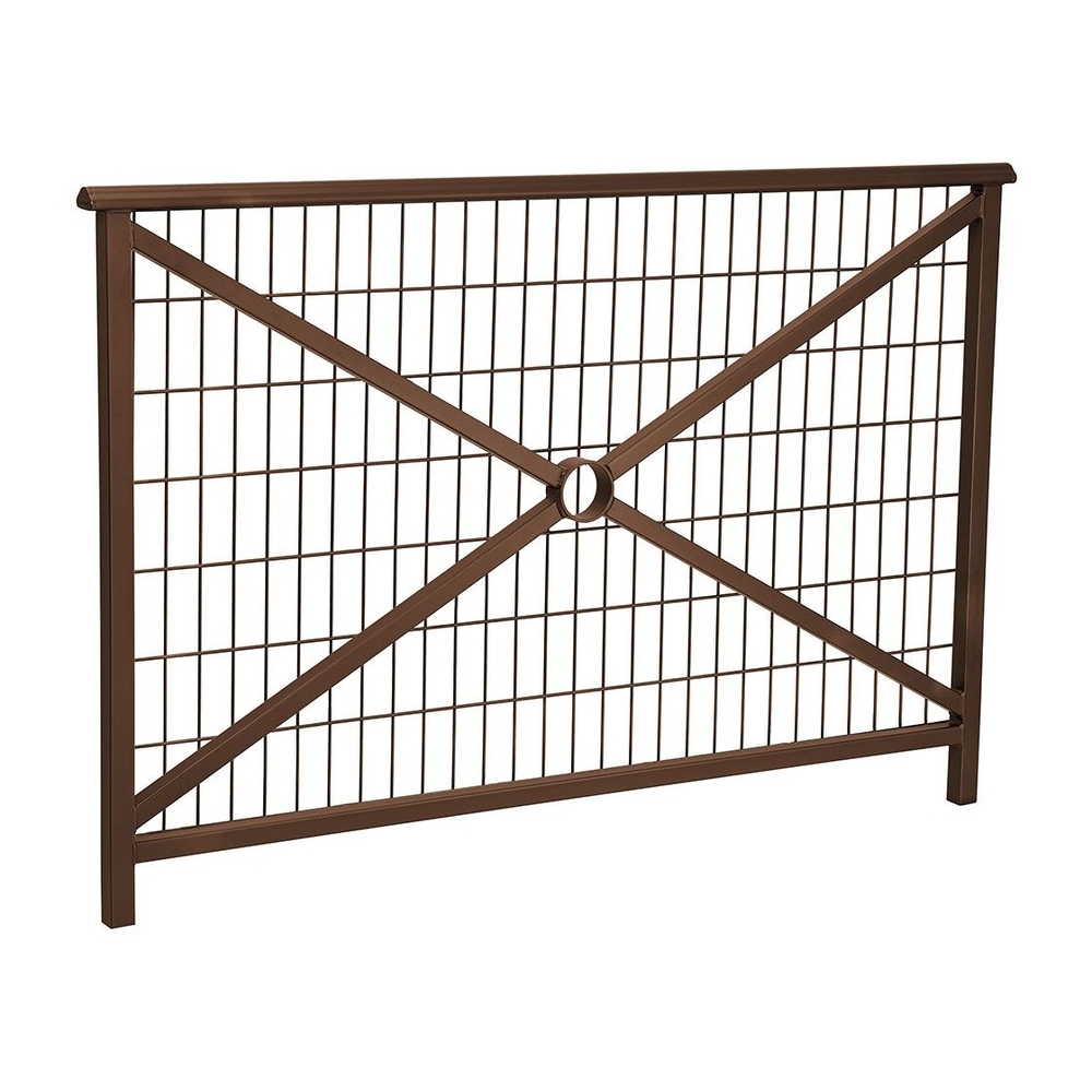 Barrière main courante Lisbonne RAL8017 - 1500mm - Grillagée - PROCITY - 206221.8017