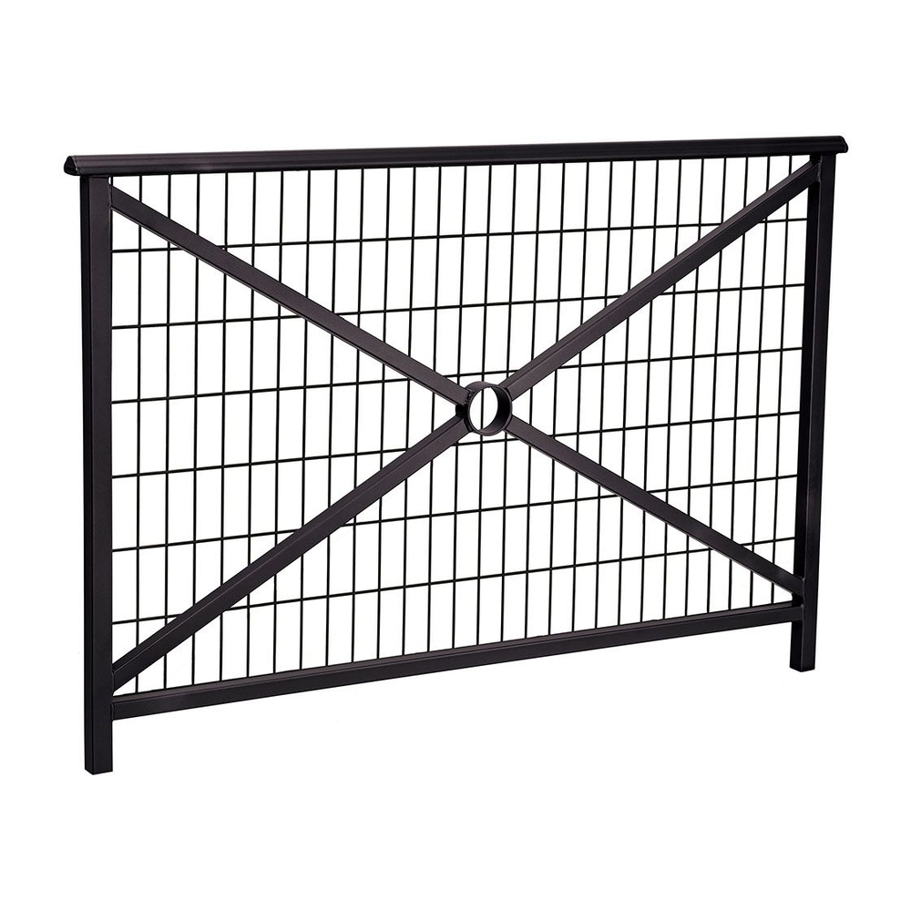 Barrière main courante Lisbonne RAL9005 - 1500mm - Grillagée - PROCITY - 206221.9005