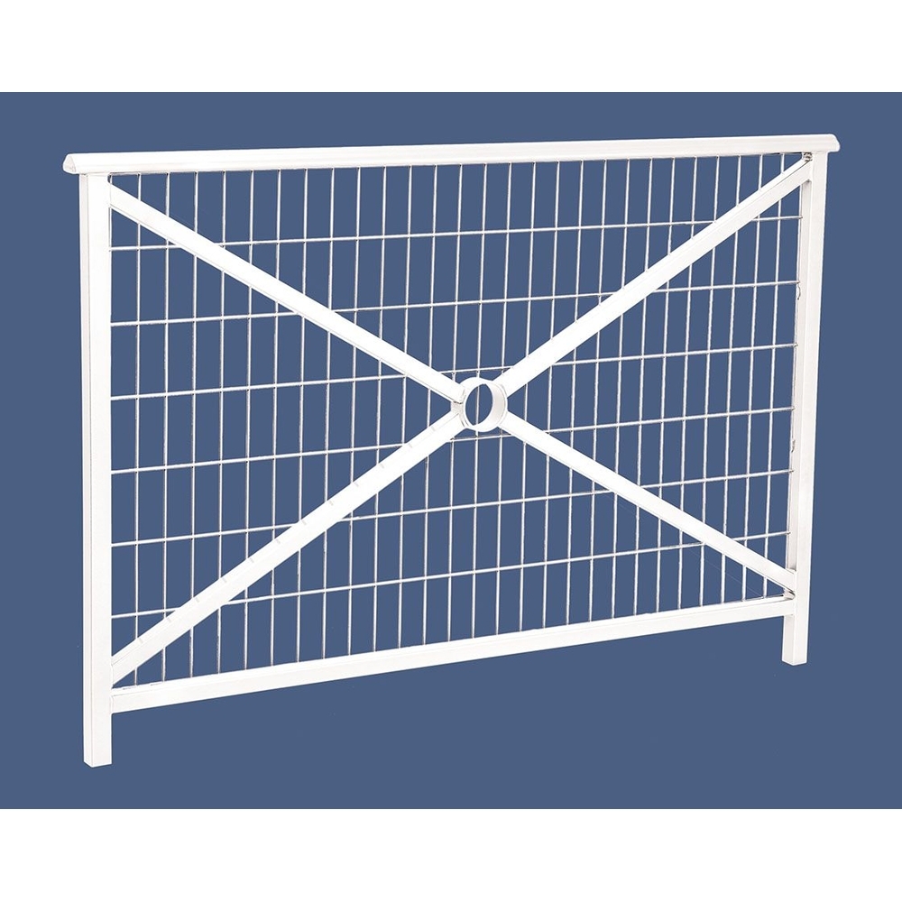 Barrière main courante Lisbonne RAL9010 - 1500mm - Grillagée - PROCITY - 206221.9010