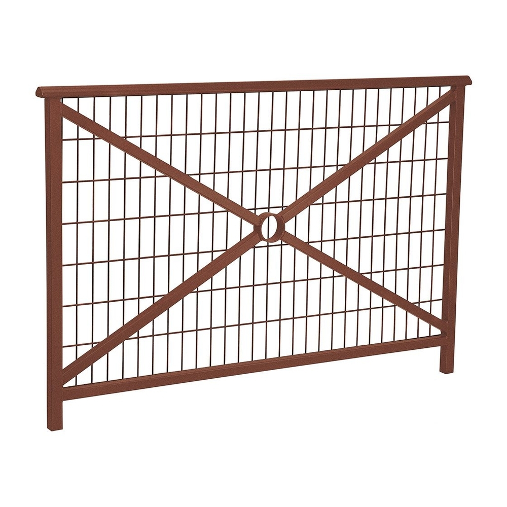 Barrière main courante Lisbonne Aspect Corten - 1500mm - Grillagée - PROCITY - 206221.S025