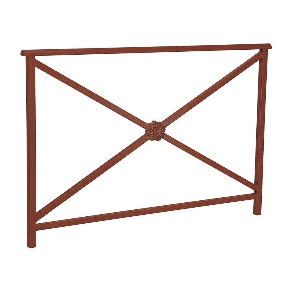 Barrière main courante Lisbonne Aspect Corten - 1500mm - Rosace - PROCITY - 206233.S025