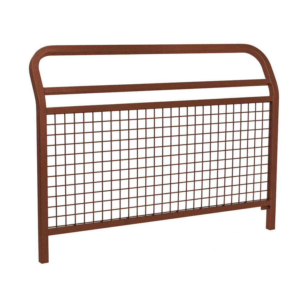 Barrière Conviviale grillagée Aspect Corten - 1500mm - PROCITY - 206293.S025