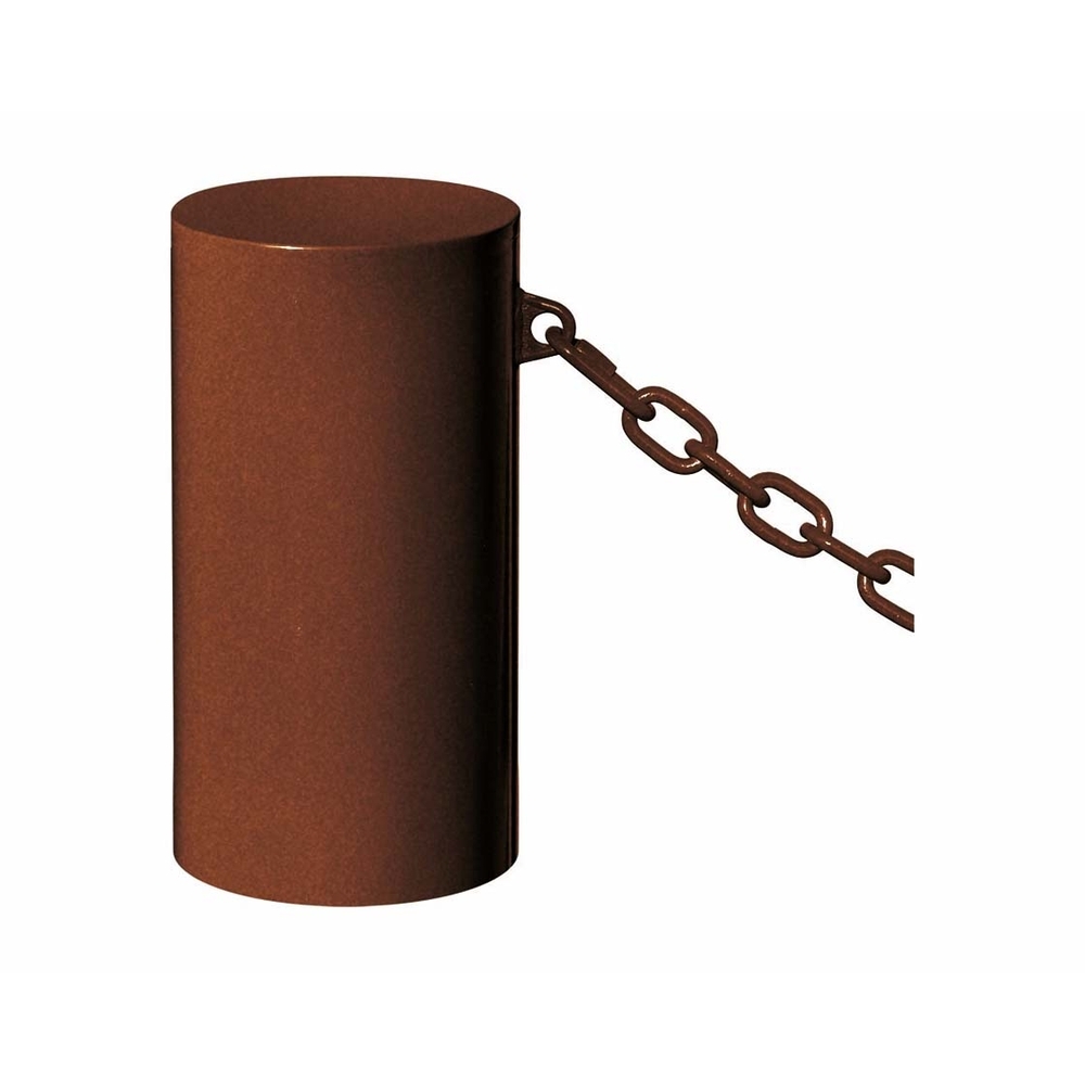 Borne Barcelone Aspect Corten - 1 anneau Ø270mm - PROCITY - 206380.S025
