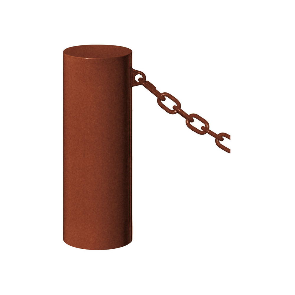 Borne Barcelone Aspect Corten - 1 anneau Ø220mm - PROCITY - 206383.S025