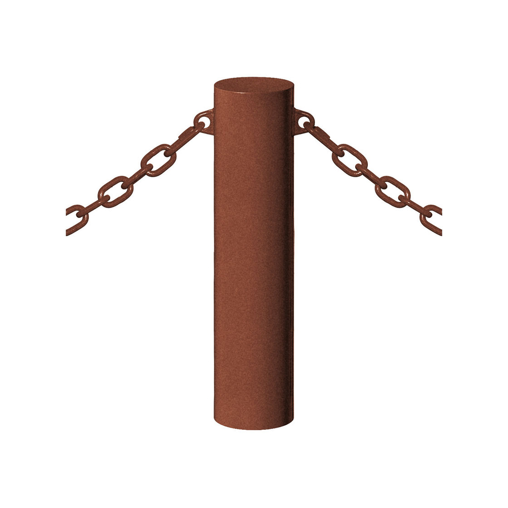 Borne Barcelone Aspect Corten - 2 anneaux Ø160mm - PROCITY - 206386.S025