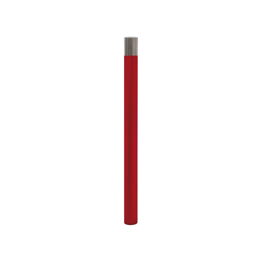 Potelet Inox brossé haute visibilité RAL3004 Ø76mm - PROCITY - 206396.3004