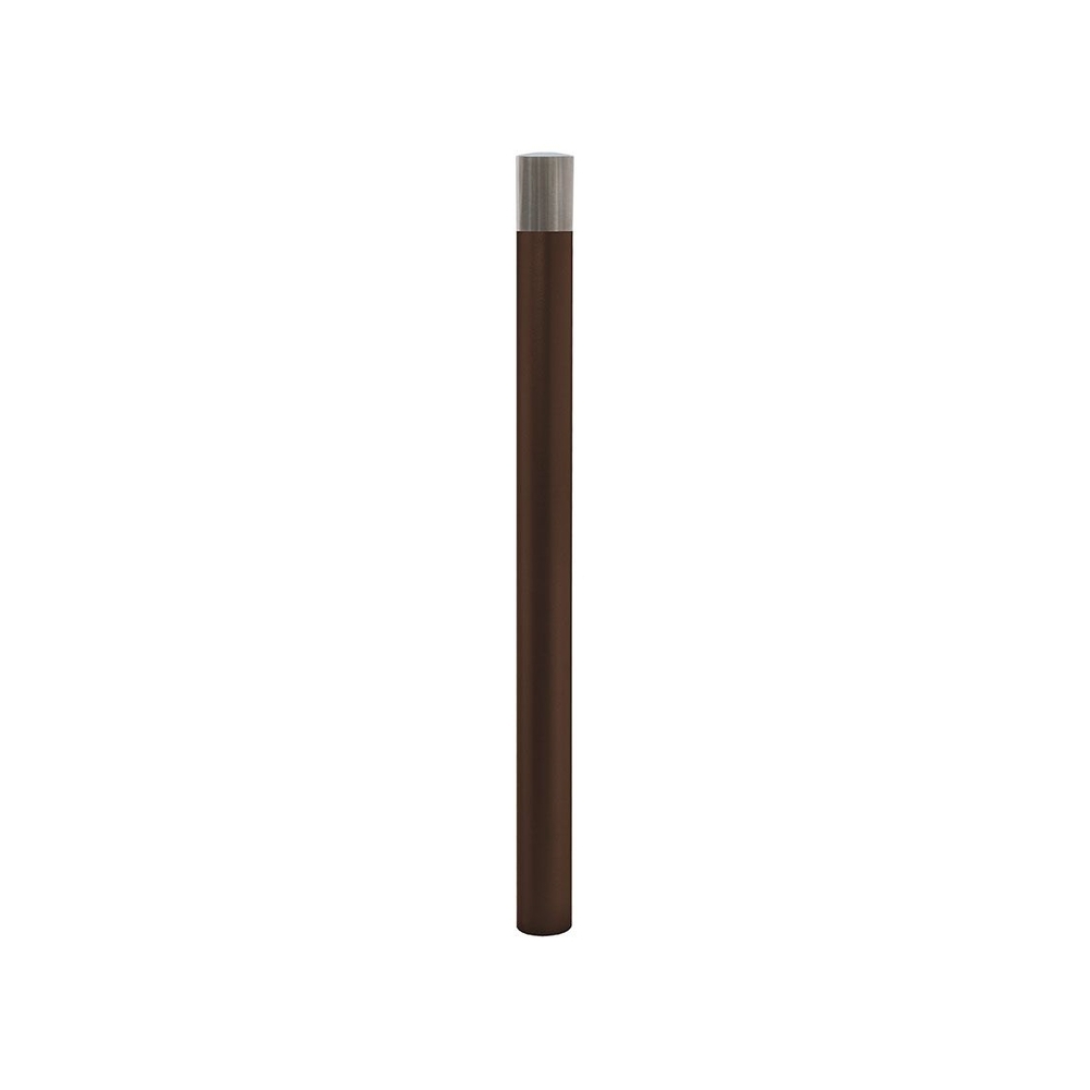 Potelet Inox brossé haute visibilité RAL8017 Ø76mm - PROCITY - 206396.8017