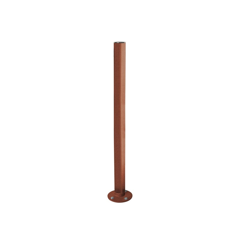 Potelet inclinable Amortichoc Inox brossé Aspect Corten - PROCITY - 206397.S025