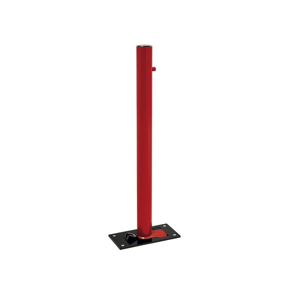 Potelet rabattable Solibloc Inox brossé RAL3004 Ø76mm - PROCITY - 206398.3004