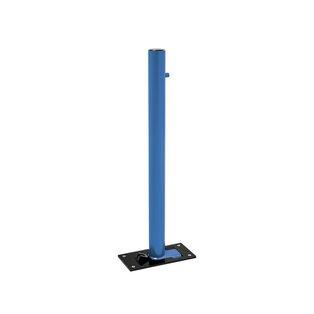 Potelet rabattable Solibloc Inox brossé RAL5010 Ø76mm - PROCITY - 206398.5010