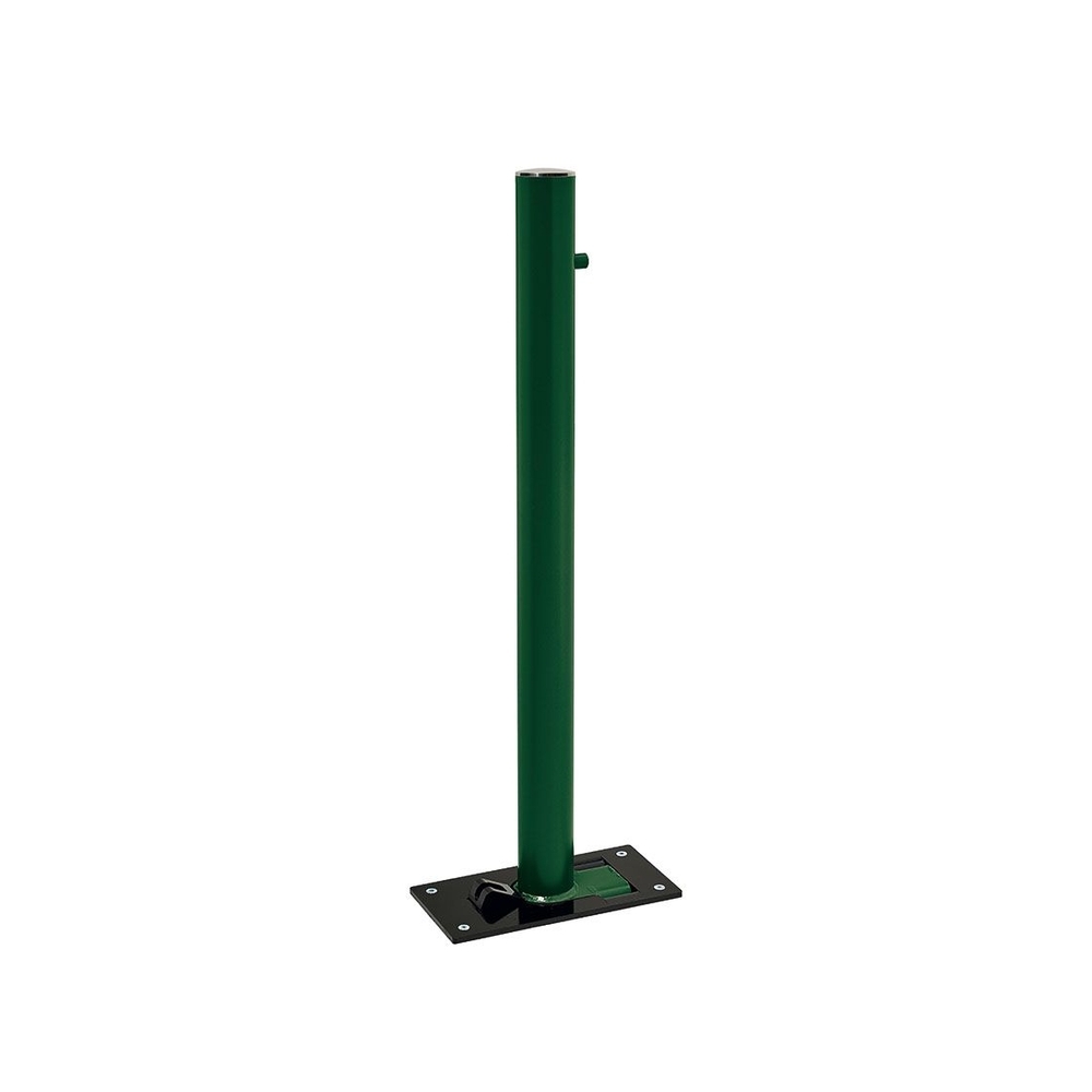 Potelet rabattable Solibloc Inox brossé RAL6005 Ø76mm - PROCITY - 206398.6005