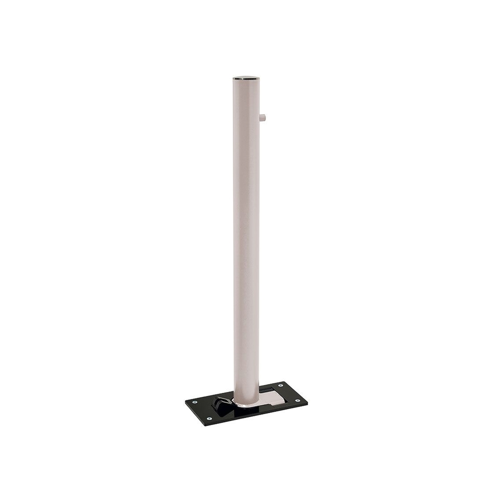 Potelet rabattable Solibloc Inox brossé RAL7044 Ø76mm - PROCITY - 206398.7044