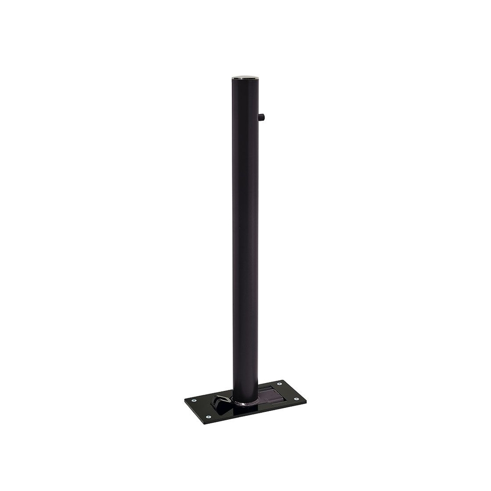 Potelet rabattable Solibloc Inox brossé RAL9005 Ø76mm - PROCITY - 206398.9005