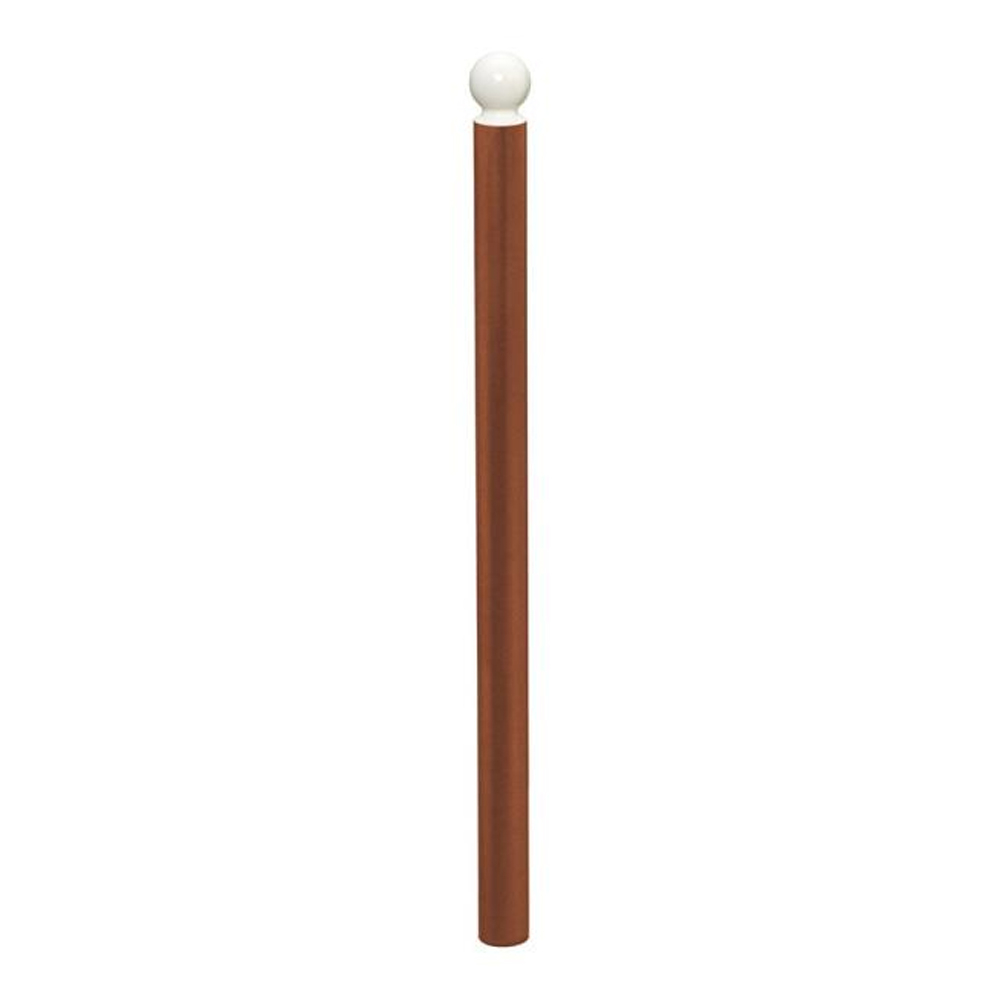 Potelet Boule haute visibilité Aspect Corten - RAL9010 Ø76mm - PROCITY - 206407.S025.9010