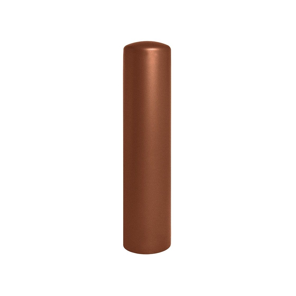 Borne anti-bélier Aspect Corten - Pommeau couvercle - Peint sur zinc Ø270mm - PROCITY - 206445.S025