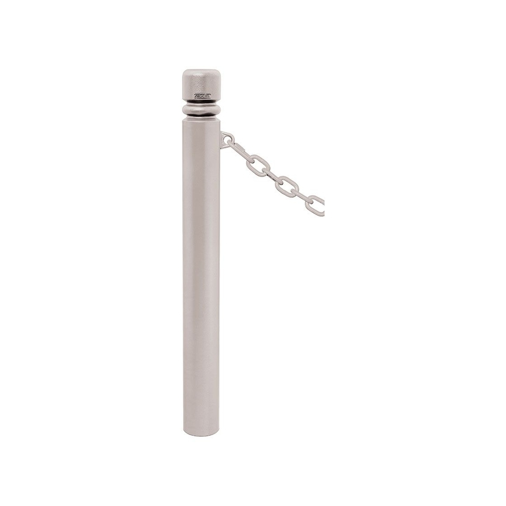 Potelet Province à chaînes RAL7044 - Potelet Ø114mm - 1 anneau - Pommeau City - PROCITY - 206494.7044