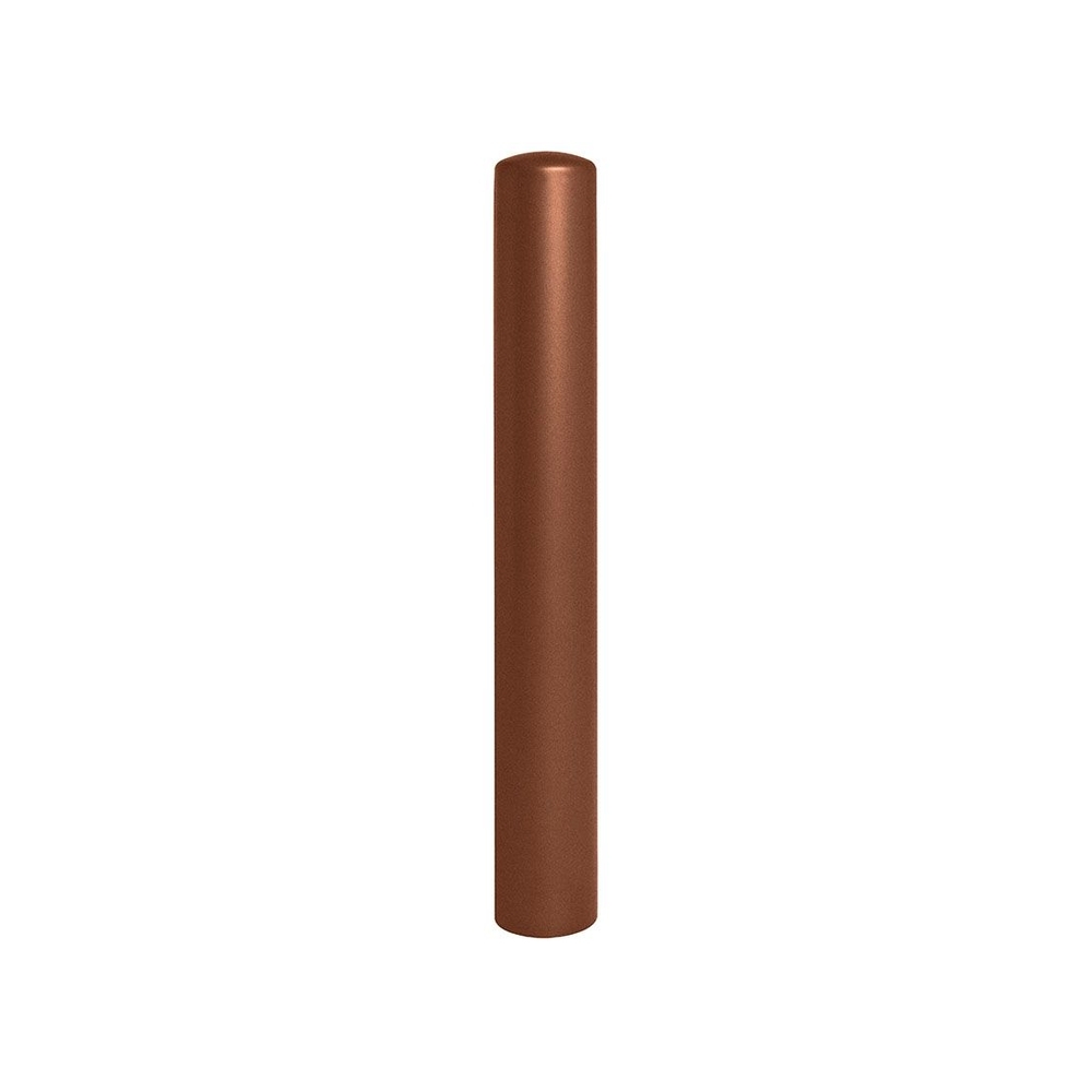 Borne anti-bélier Aspect Corten - Pommeau couvercle - Peint sur zinc Ø160mm - PROCITY - 206516.S025