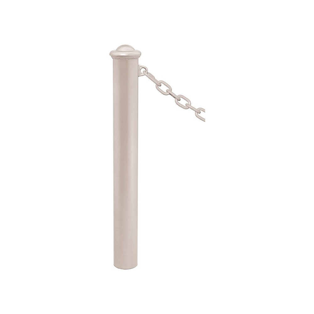 Potelet Province à chaînes RAL7044 - Potelet Ø114mm - 1 anneau - Pommeau Agora - PROCITY - 206522.7044