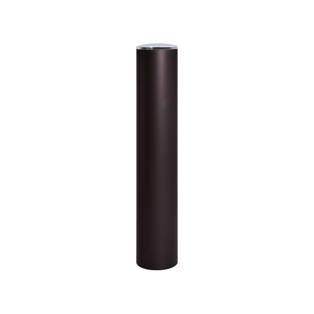 Borne anti-bélier RAL9005 - Pommeau couvercle Inox brossé - Peint sur zinc Ø220mm - PROCITY - 206539.9005