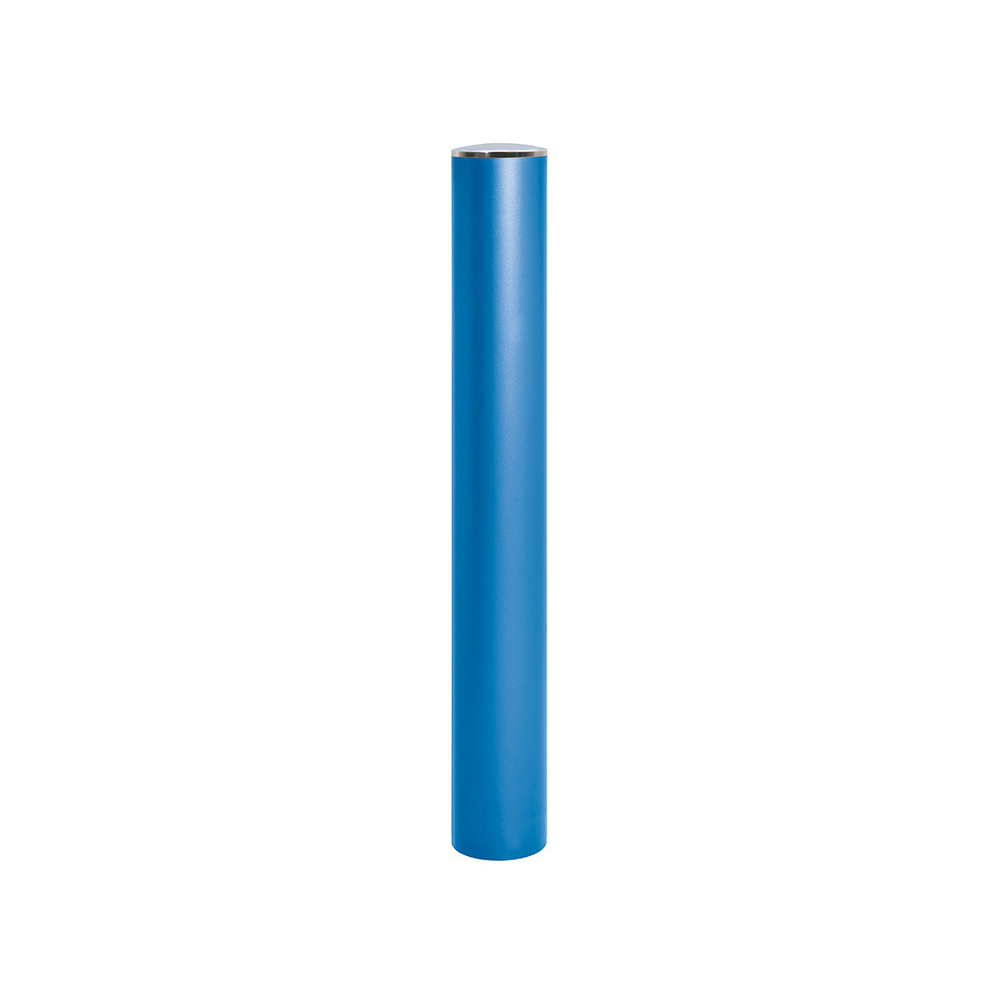 Borne anti-bélier RAL5010 - Pommeau couvercle Inox brossé - Peint sur zinc Ø160mm - PROCITY - 206577.5010