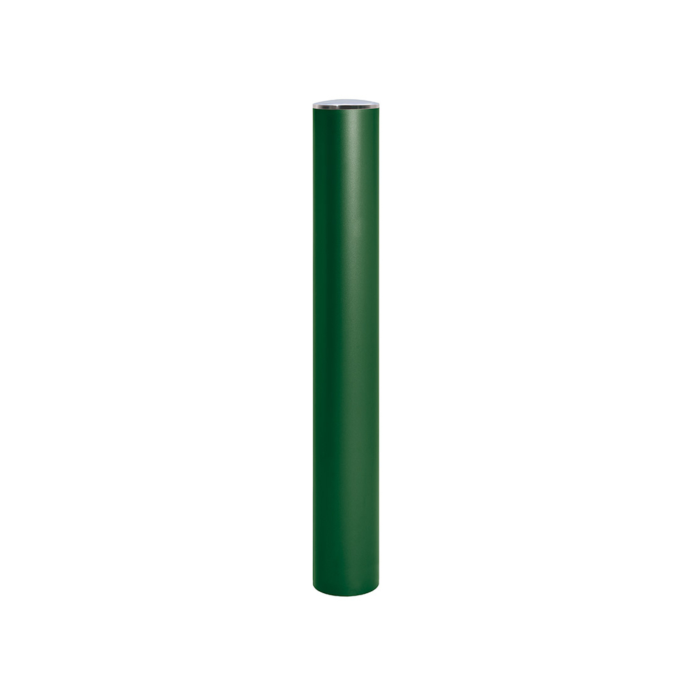 Borne anti-bélier RAL6005 - Pommeau couvercle Inox brossé - Peint sur zinc Ø160mm - PROCITY - 206577.6005