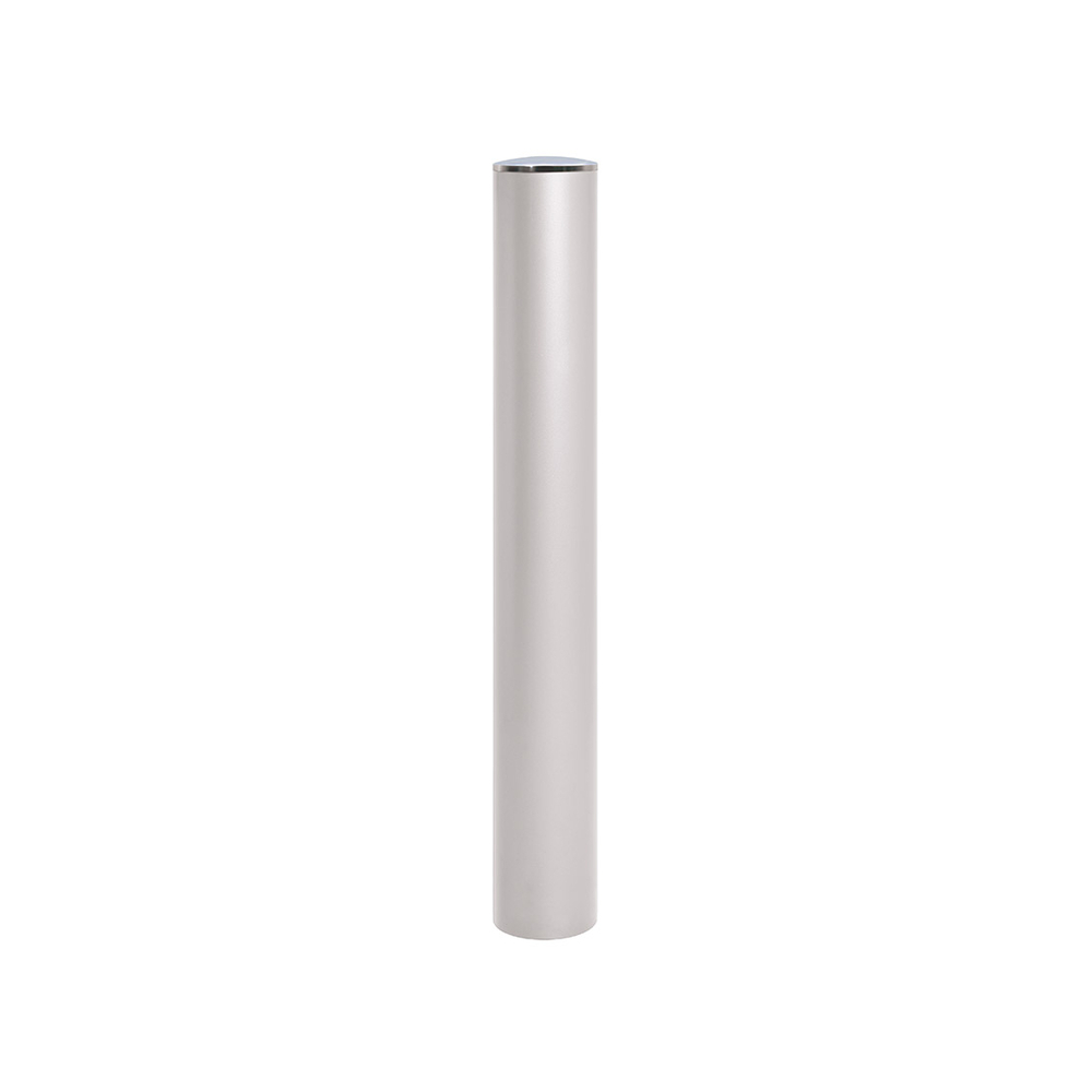Borne anti-bélier RAL7044 - Pommeau couvercle Inox brossé - Peint sur zinc Ø160mm - PROCITY - 206577.7044