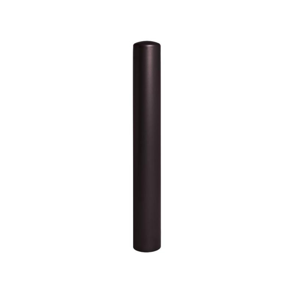 Borne anti-bélier RAL9005 - Pommeau couvercle Inox brossé - Peint sur zinc Ø160mm - PROCITY - 206577.9005