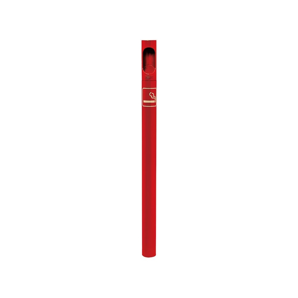 Potelet - cigarette RAL3020 - Potelet sur fourreau à sceller - PROCITY - 206580.3020