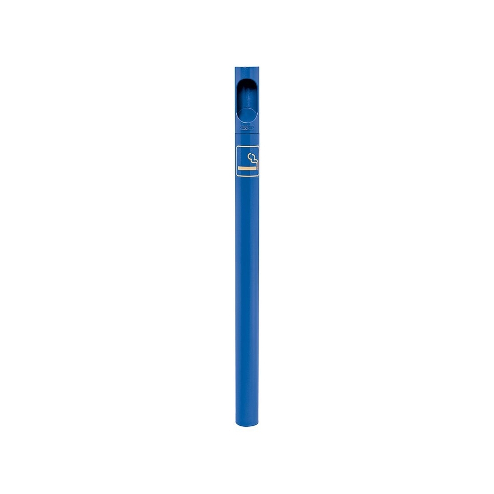 Potelet - cigarette RAL5010 - Potelet sur fourreau à sceller - PROCITY - 206580.5010