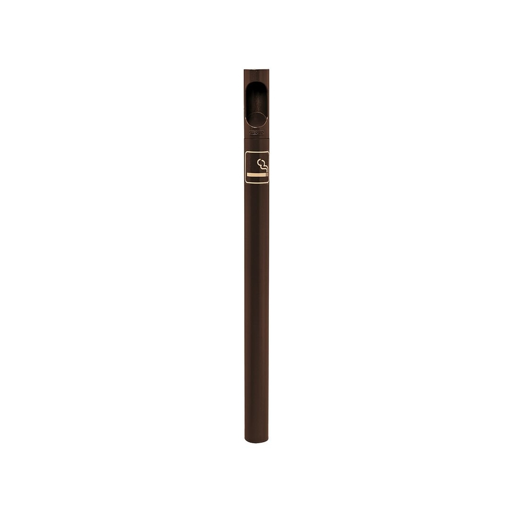 Potelet - cigarette RAL8017 - Potelet sur fourreau à sceller - PROCITY - 206580.8017