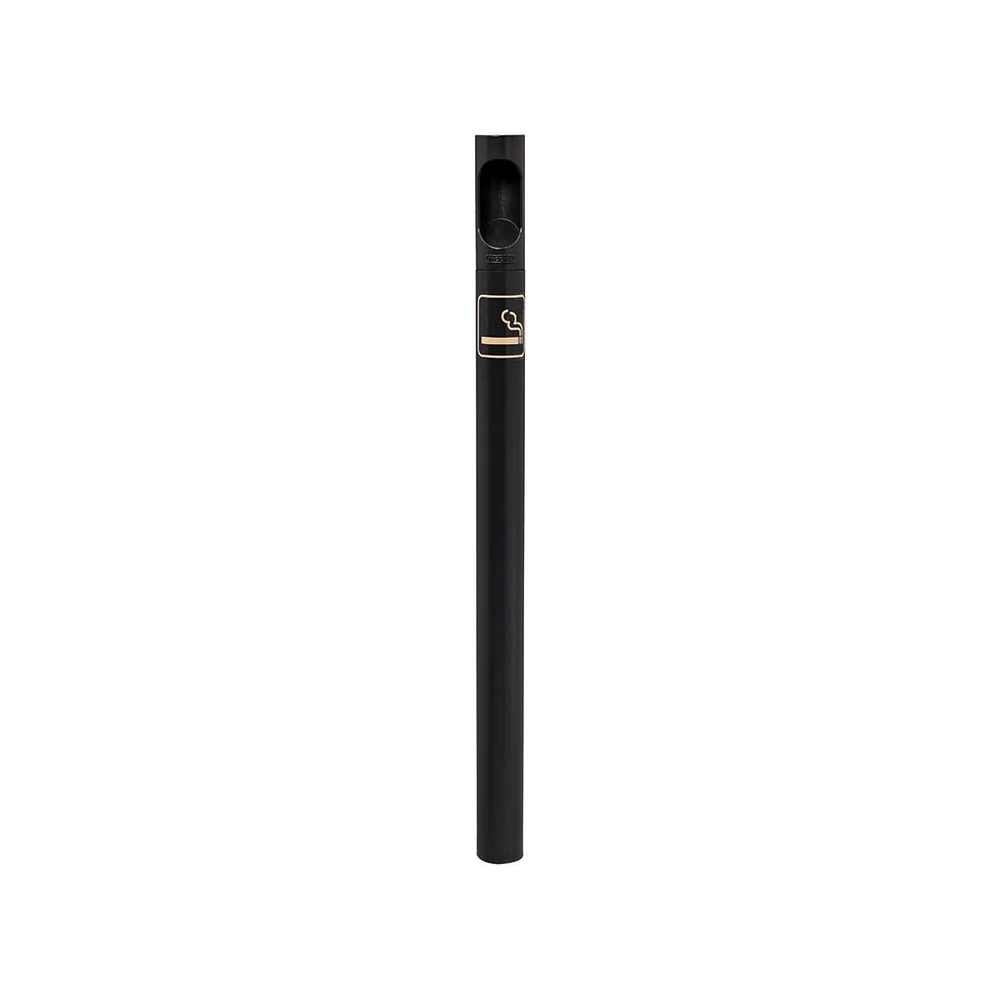 Potelet - cigarette RAL9005 - Potelet sur fourreau à sceller - PROCITY - 206580.9005