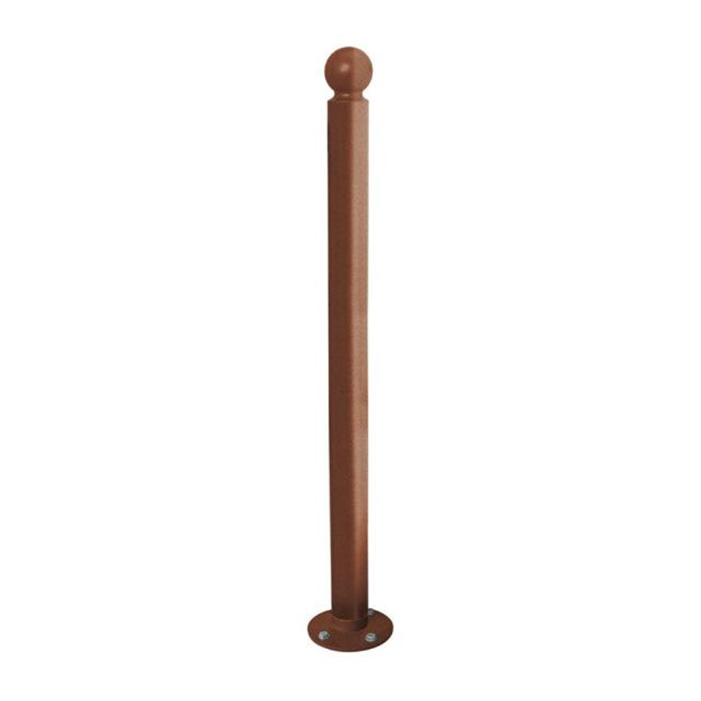 Potelet inclinable Amortichoc Boule Aspect Corten - PROCITY - 206631.S025